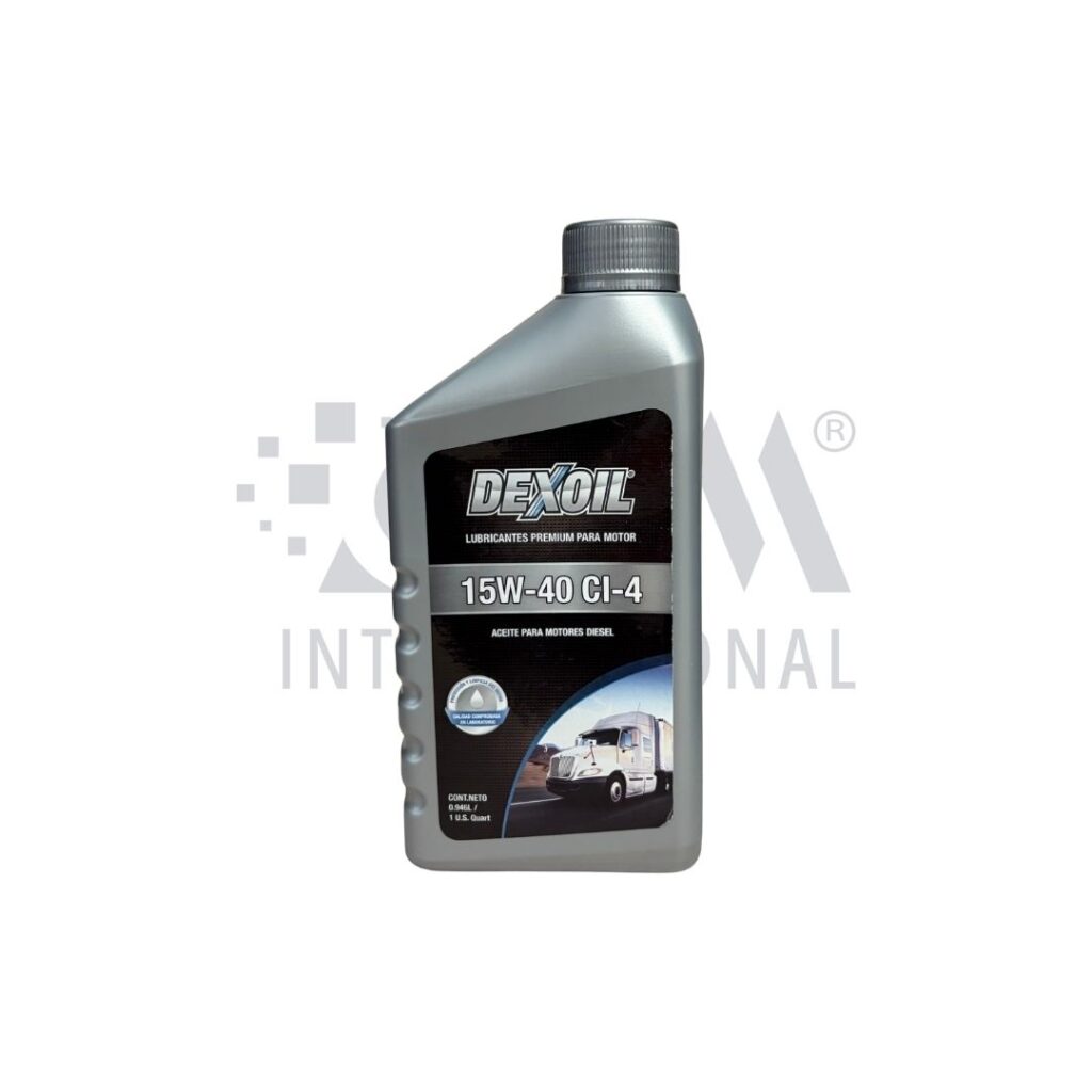 ACEITE DE MOTOR DIESEL 15W 40 API CI-4/SL X CUARTO - DEXOIL