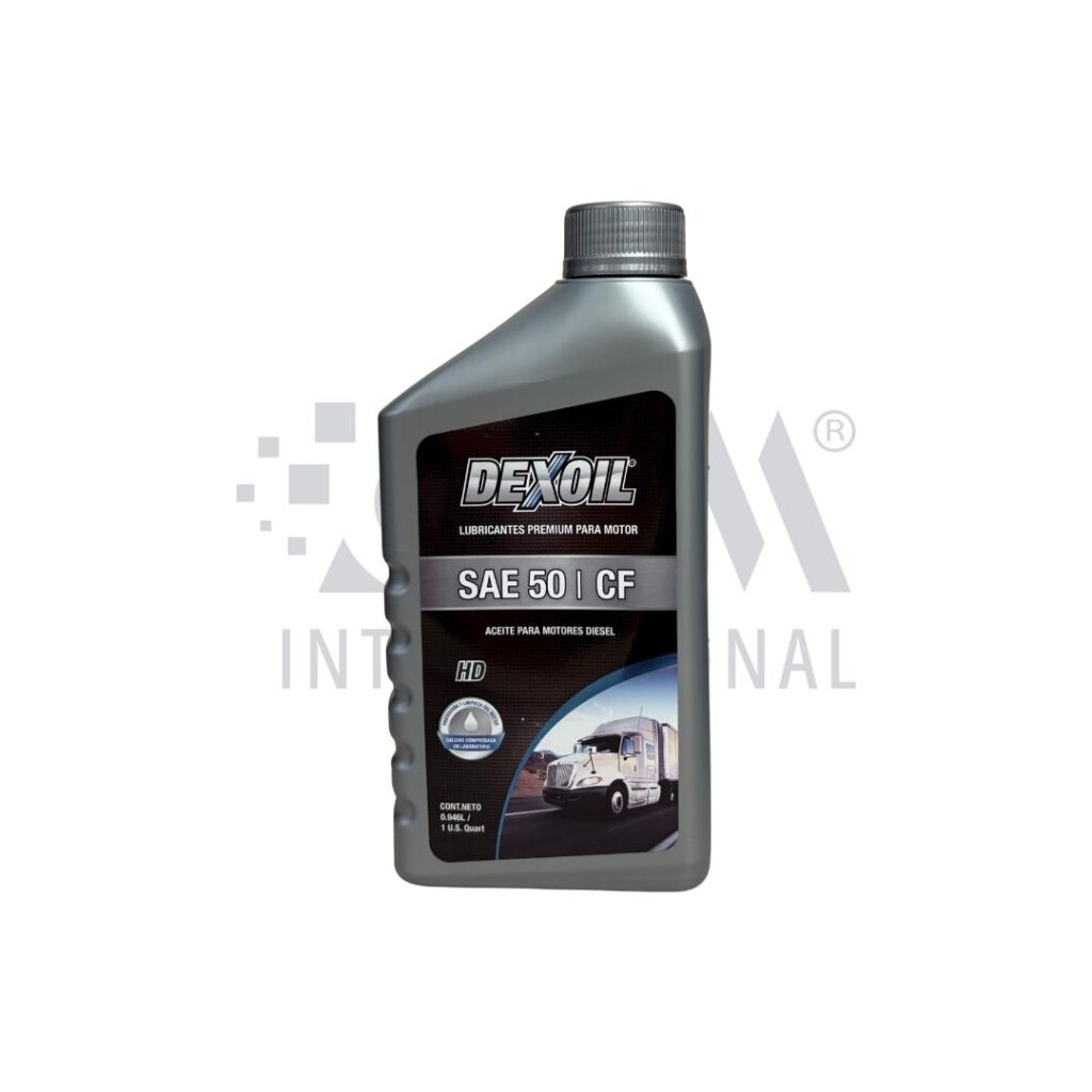 ACEITE DE MOTOR DIESEL SAE 50 API CF/SF X CUARTO - DEXOIL