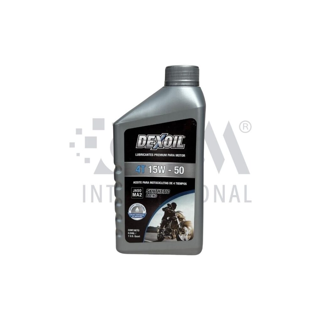 ACEITE DE MOTOS 4T 15W-50 MA2 SYNTH BLEND X CUARTO - DEXOIL