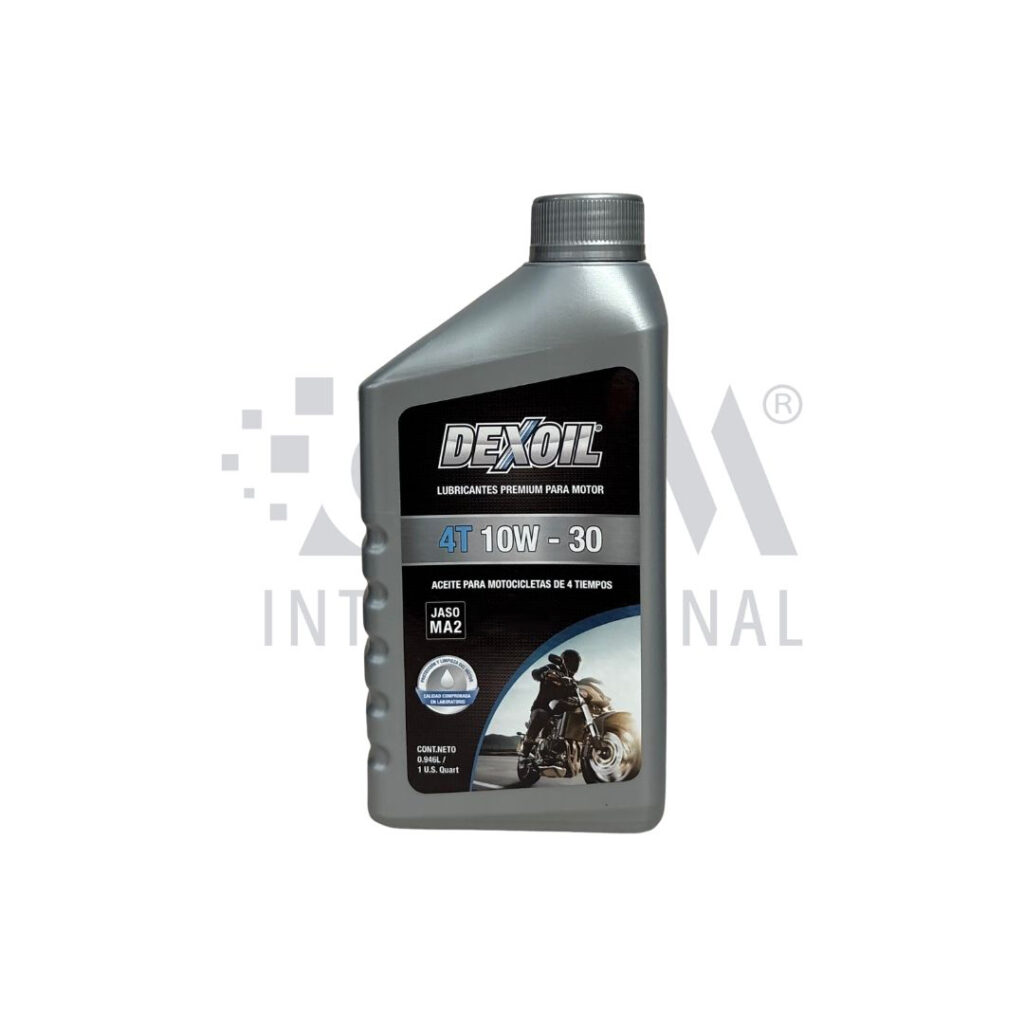 ACEITE DE MOTOS 4T 10W-30 MA2 X CUARTO - DEXOIL