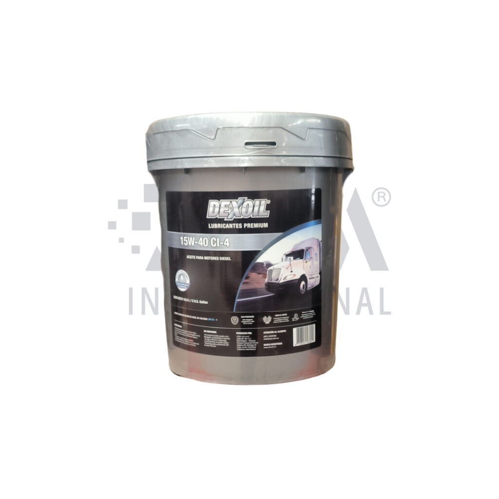 ACEITE DE MOTOR DIESEL 15W 40 API CI-4/SL X BALDE 5 GALONES - DEXOIL